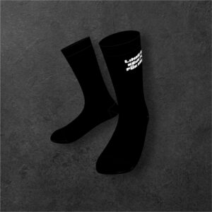 🧦Klassiker - LINKE SOCKE, KEIN PLATZ FÜR RECHTS! Schwarz/Weiß (42-46) - StatementSocken
